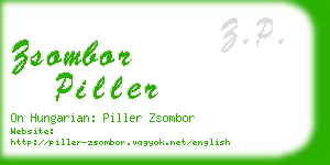 zsombor piller business card